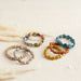 Flat Circle Shape Clay Mini Bracelet - Assorted 24 Pack