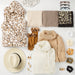 Deb Leopard Scarf - Ecru