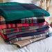 Anchor Plaid Blanket Scarf