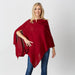 Currant Solid Cotton Poncho