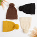 Cheveron Knit Hat - Brown