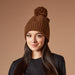 Cheveron Knit Hat - Brown