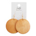 Wood Circle Earrings