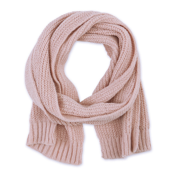 Kenzie Knit Scarf - Pink – Hadley Wren Wholesale