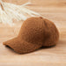 Fleece Ball Cap - Brown
