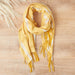 Caroline Plaid Scarf - Yellow