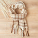 Cozy Plaid Scarf - Cream