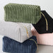 Corduroy Cosmetic Bag - Gray
