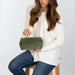 Corduroy Cosmetic Bag - Green
