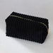 Corduroy Cosmetic Bag - Black
