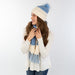 Crystal Scarf - Blue
