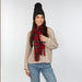Winter Plaid Scarf - Red