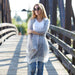 Tiny Stripe Insect Shield Scarf - Black
