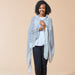 Tiny Stripe Insect Shield Scarf - Black