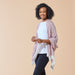 Tiny Stripe Insect Shield Scarf - Red