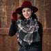 Wine Hilary Wool Panama Hat