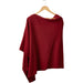 wholesale Currant Solid Cotton Poncho