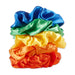 Satin Scrunchie Set Of 5 - Rainbow