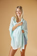 Tiny Stripe Insect Shield Scarf - Turquoise