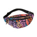 Tropical Print Fanny Pack - Purple