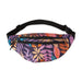 Tropical Print Fanny Pack - Purple