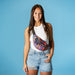 Tropical Print Fanny Pack - Purple