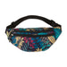 Tropical Print Fanny Pack - Blue