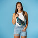 Tropical Print Fanny Pack - Blue
