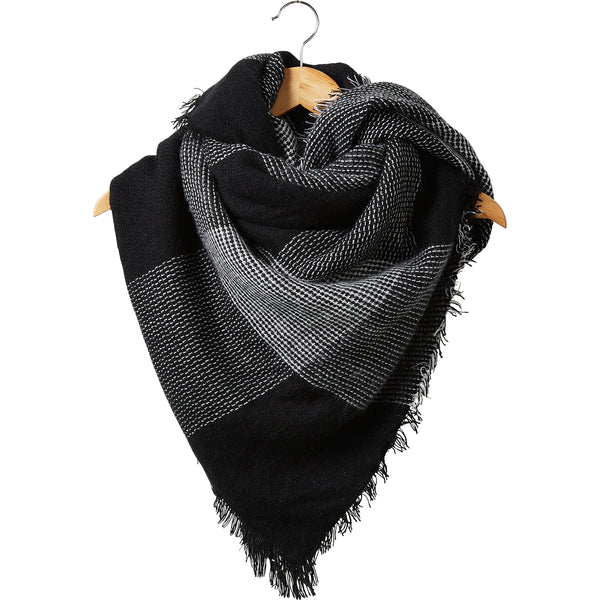 Onyx Check Blanket Scarf - Tickled Pink Wholesale
