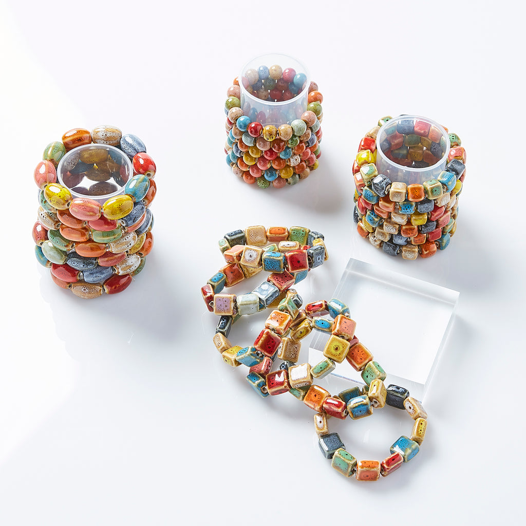 Multicolor Clay Bracelets - Assorted 24 Pack