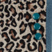 Leopard Button Gloves - Teal