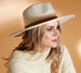 Heathered Wide Brim Hat -Cream