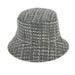 Tweed Bucket Hat - Gray
