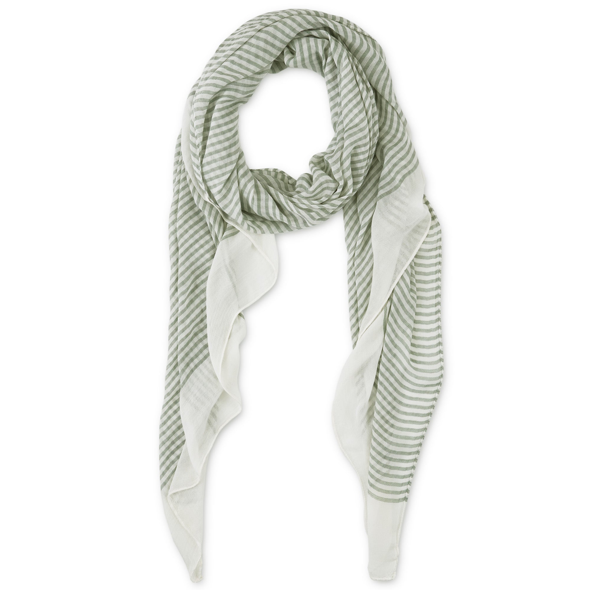Tiny Stripe Insect Shield® Scarf - Army Green