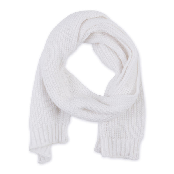 Kenzie Knit Scarf - White