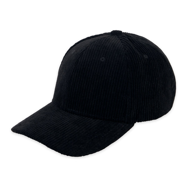 Corduroy Ball Cap - Black