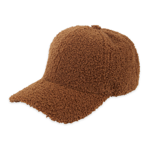 Fleece Ball Cap - Brown