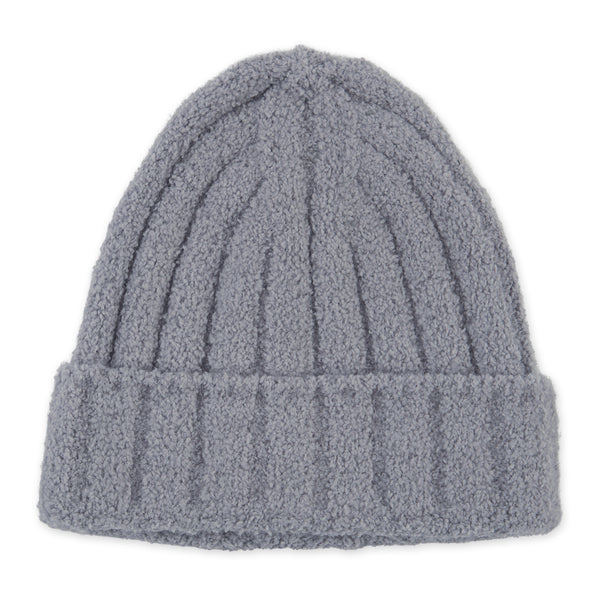 Ribbed Knit Beanie - Gray