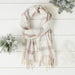 Caroline Plaid Scarf - White