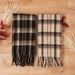 Aspen Plaid Scarf - Black