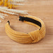 Chenille Knotted Headband - Sunflower