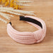 Chenille Knotted Headband - Pink