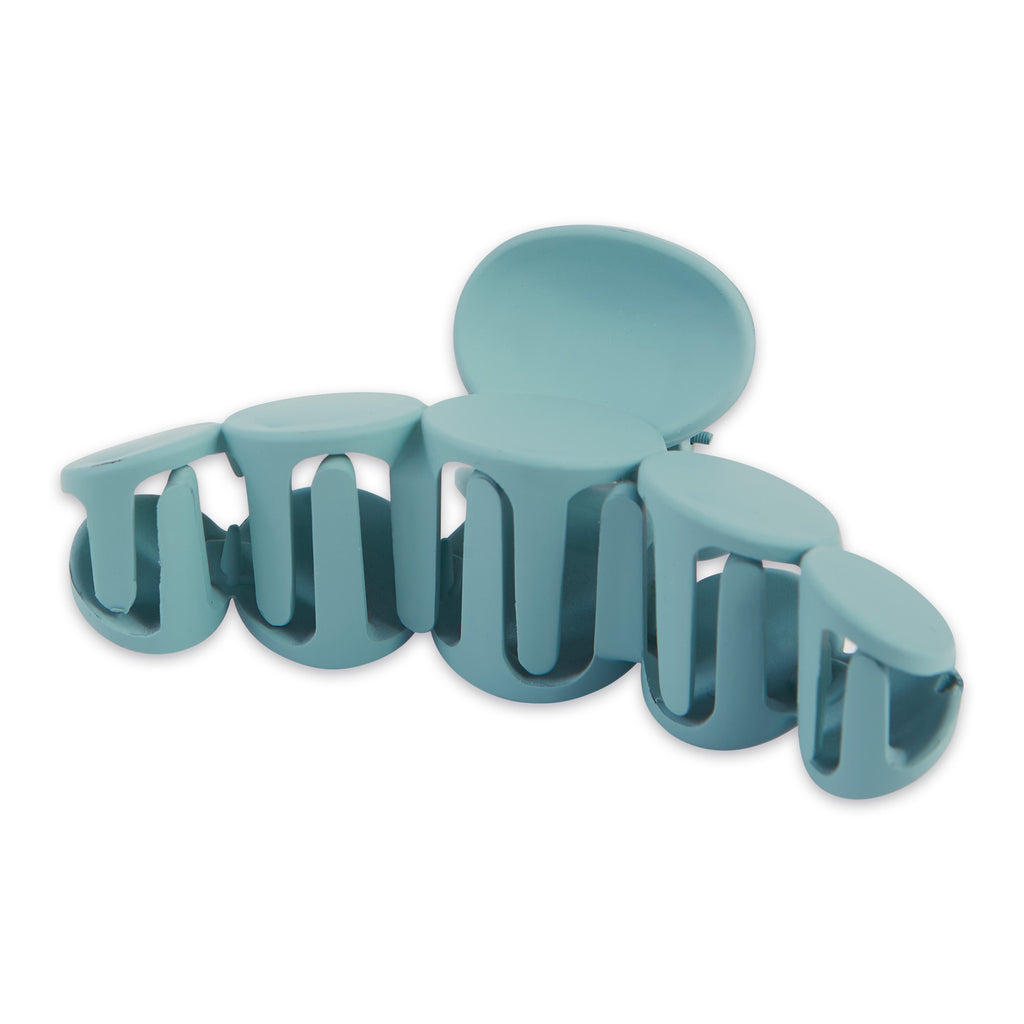 Matte Circles Hair Claw - Ocean