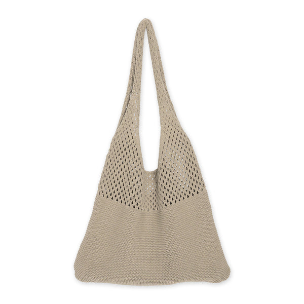 Knit Market Tote - Beige