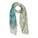 Green Boho Floral Insect Shield Scarf