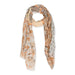 Orange Boho Floral Insect Shield Scarf