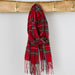 Winter Plaid Scarf - Red