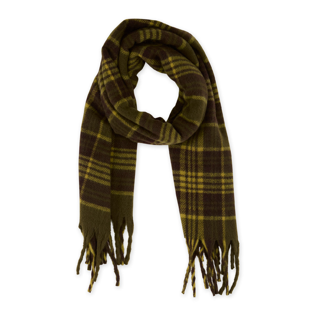 Autumn Plaid Scarf - Green