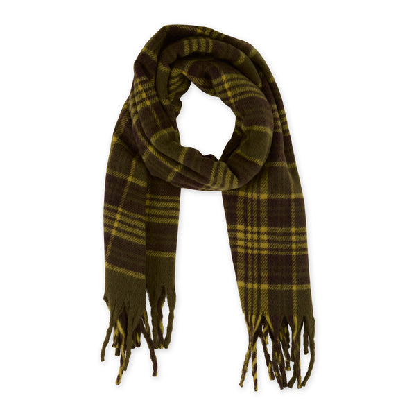 Autumn Plaid Scarf - Green