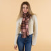 Autumn Plaid Scarf - Pink